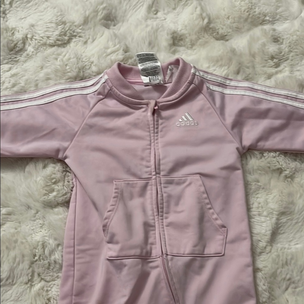 Adidas Pink Baby Tracksuit